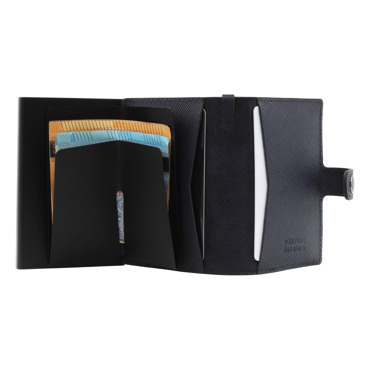 Portafoglio Slim in Pelle Saffiano