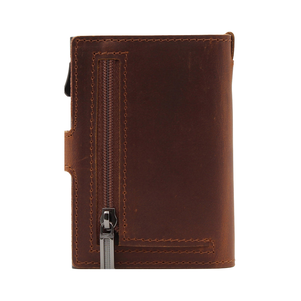 Portafoglio Slim in Pelle Crazy Horse