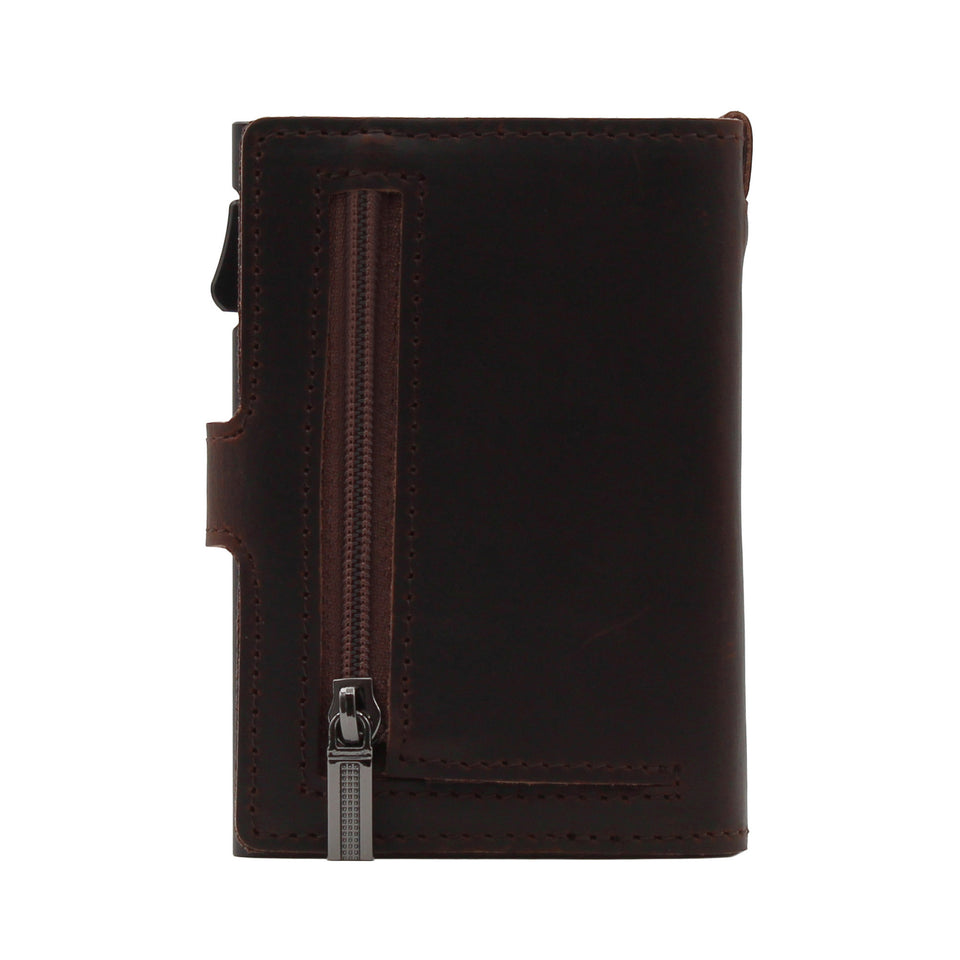 Portafoglio Slim in Pelle Crazy Horse