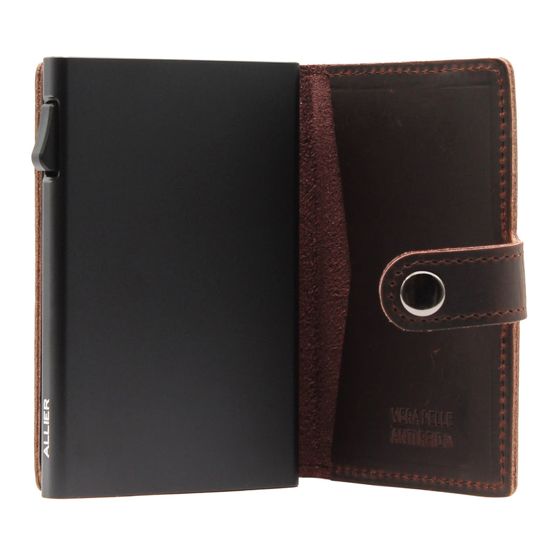 Portafoglio Slim in Pelle Crazy Horse